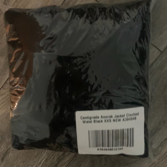 NWT CENTIGRADE ANORAK JACKET CINCHED WAIST BLACK XXS - Picture 10 of 12